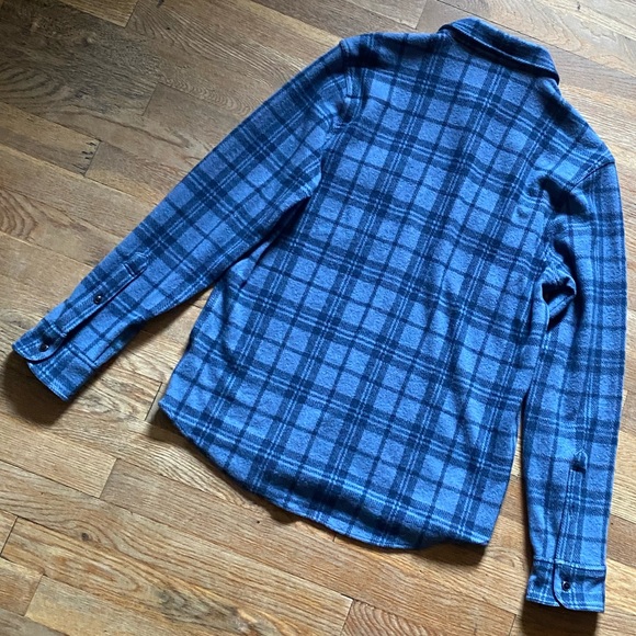 Faherty Legend Sweater Flannel Shirt Medium - Picture 7 of 14